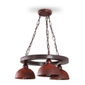 Hanglamp aan ketting VIRIONI 3xE27/60W/230V