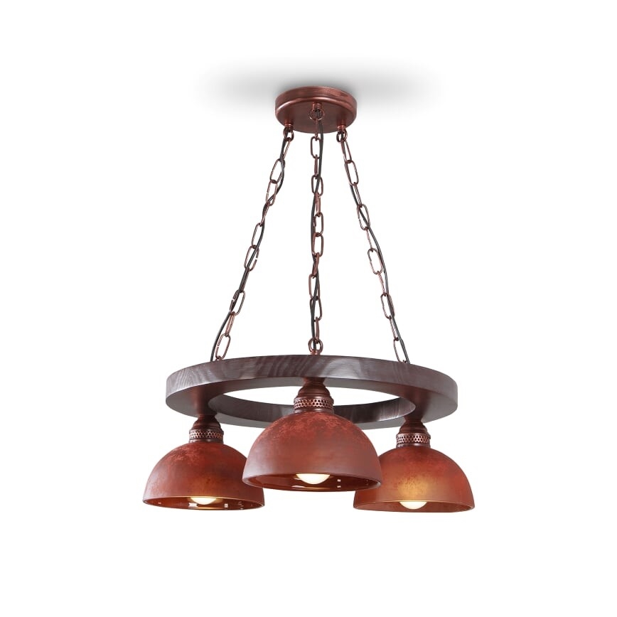 Hanglamp aan ketting VIRIONI 3xE27/60W/230V