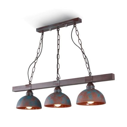 Hanglamp aan ketting VIRIONI 3xE27/60W/230V