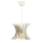 Hanglamp aan koord 1xE27/60W/230V wit diameter 20 cm hout