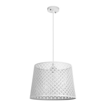 Hanglamp aan koord ABAZUR 1xE27/60W/230V wit