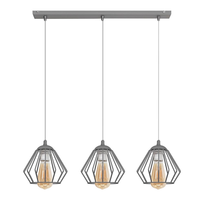 Hanglamp aan koord AGAT 3x E27 / 15W / 230V