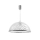 Hanglamp aan koord AKRYL KS 1xE27/60W transparant+wit structuur
