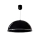 Hanglamp aan koord AKRYL KS 1xE27/60W zwart hoogglans