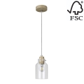 Hanglamp aan koord ALESSANDRO 1xE27/60W/230V  - FSC-gecertificeerd