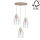 Hanglamp aan koord ALESSANDRO 3xE27/60W/230V - FSC-gecertificeerd