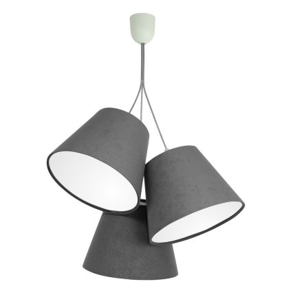 Hanglamp aan koord AMBROSIA 3xE27/60W/230V