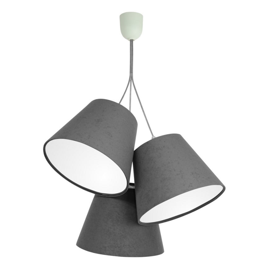 Hanglamp aan koord AMBROSIA 3xE27/60W/230V