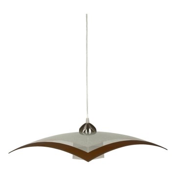 Hanglamp aan koord ARCADA chroom/bruin
