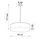 Hanglamp aan koord ARENA 45 3xE27/60W/230V wit