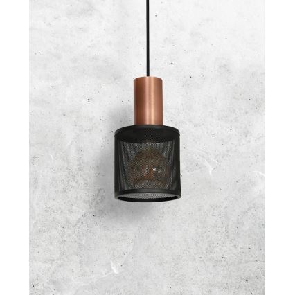 Hanglamp aan koord ARES BLACK 1xE27/60W/230V