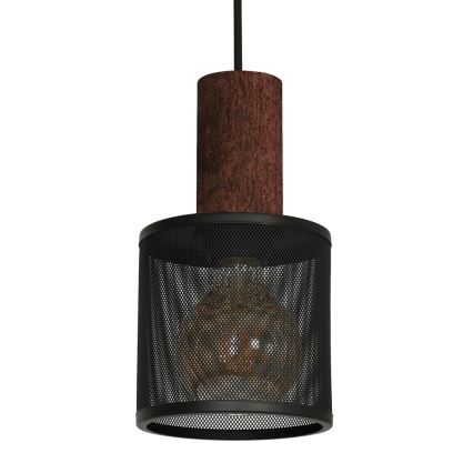 Hanglamp aan koord ARES BLACK 1xE27/60W/230V