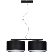 Hanglamp aan koord ASTRA 2xE27/60W/230V zwart
