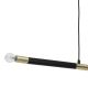 Hanglamp aan koord BASTONE 2xE14/40W/230V zwart/gouden