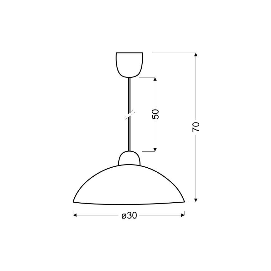 Hanglamp aan koord BILBAO 1xE27/60W/230V