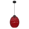 Hanglamp aan koord BLICK 1xE27/60W/230V rood