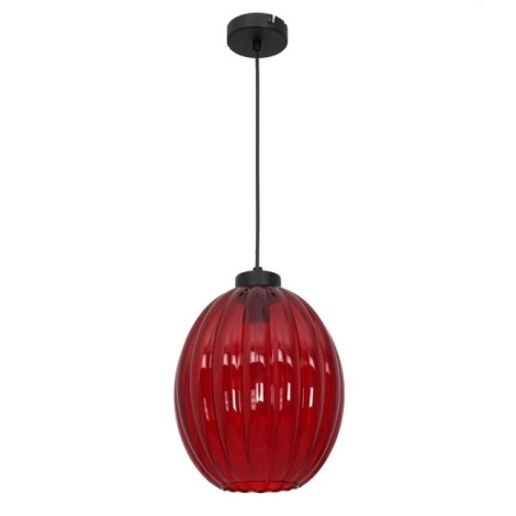 knecht versieren Ontwapening Hanglamp aan koord BLICK 1xE27/60W/230V rood | Lampenmanie