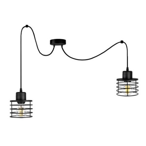 Hanglamp aan koord BONOX 2xE27/60W/230V