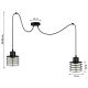 Hanglamp aan koord BONOX 2xE27/60W/230V