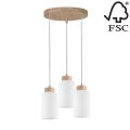 Hanglamp aan koord BOSCO 3xE27/60W/230V - FSC-gecertificeerd