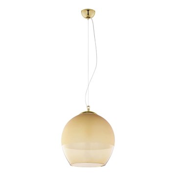 Hanglamp aan koord BOULETTE 1xE27/60W/230V gouden