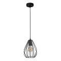 Hanglamp aan koord BRYLANT BLACK 1xE27/60W/230V