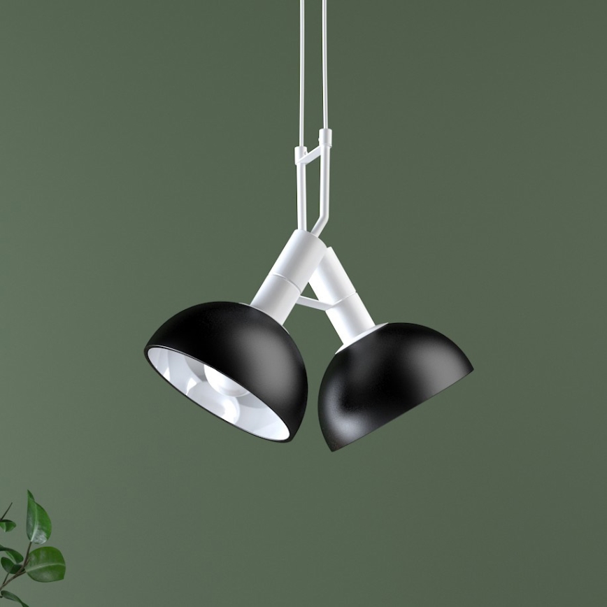 Hanglamp aan koord BUFFI 2xE27/60W/230V