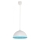 Hanglamp aan koord CARLO 1xE27/60W/230V blauw