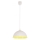 Hanglamp aan koord CARLO 1xE27/60W/230V geel
