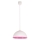 Hanglamp aan koord CARLO 1xE27/60W/230V roze
