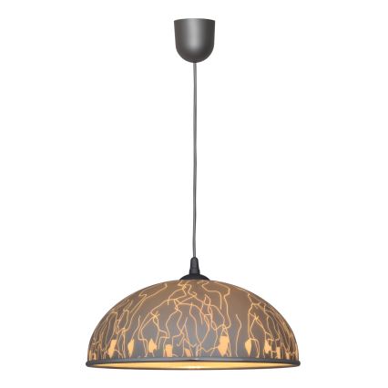 Hanglamp aan koord CIRCLE 1xE27/15W/230V grijs