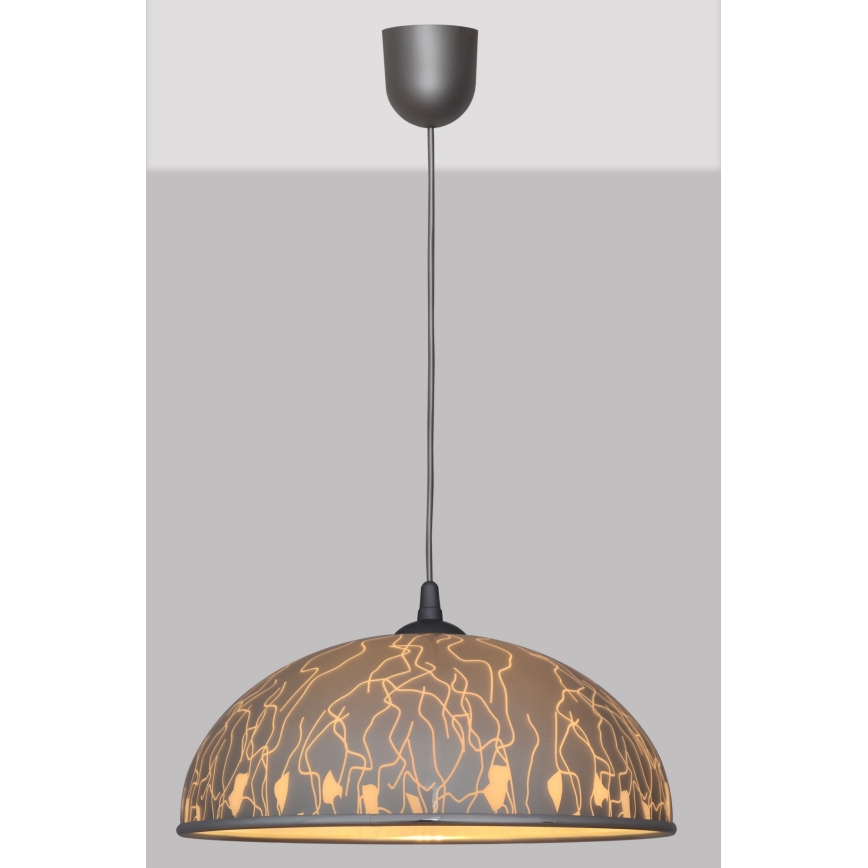 Hanglamp aan koord CIRCLE 1xE27/15W/230V grijs