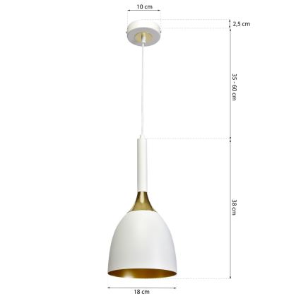 Hanglamp aan koord CLARK 1xE27/60W/230V