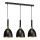 Hanglamp aan koord CLARK 3xE27/60W/230V