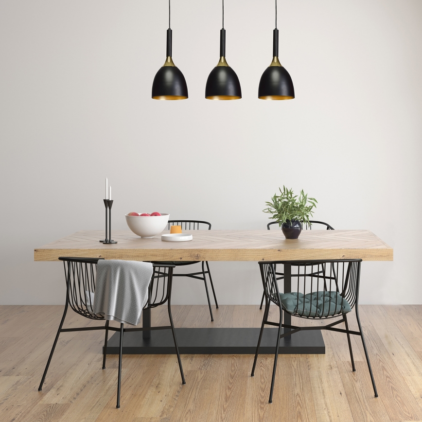 Hanglamp aan koord CLARK 3xE27/60W/230V