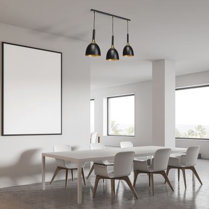Hanglamp aan koord CLARK 3xE27/60W/230V
