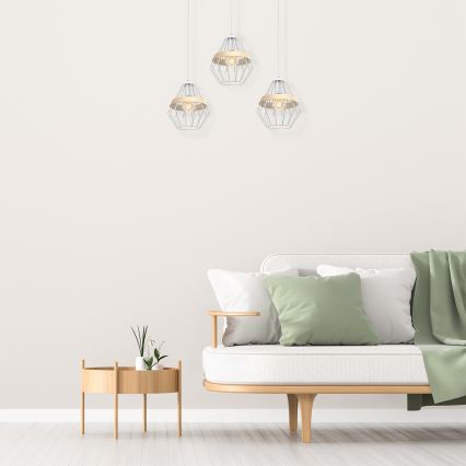 Hanglamp aan koord CLIF 3x E27 / 60W / 230V