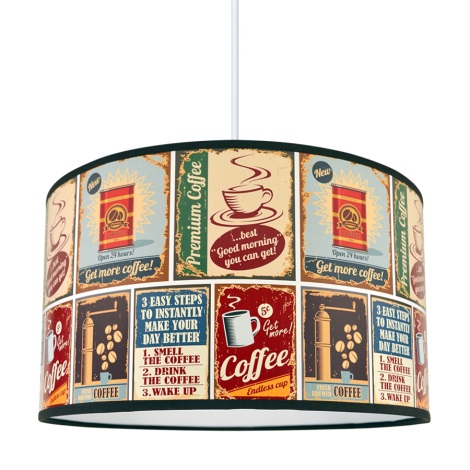 Hanglamp aan koord COFFEE 1xE27/60W/230V