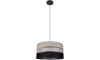 Hanglamp aan koord CORAL 1xE27/60W/230V zwart-grijs