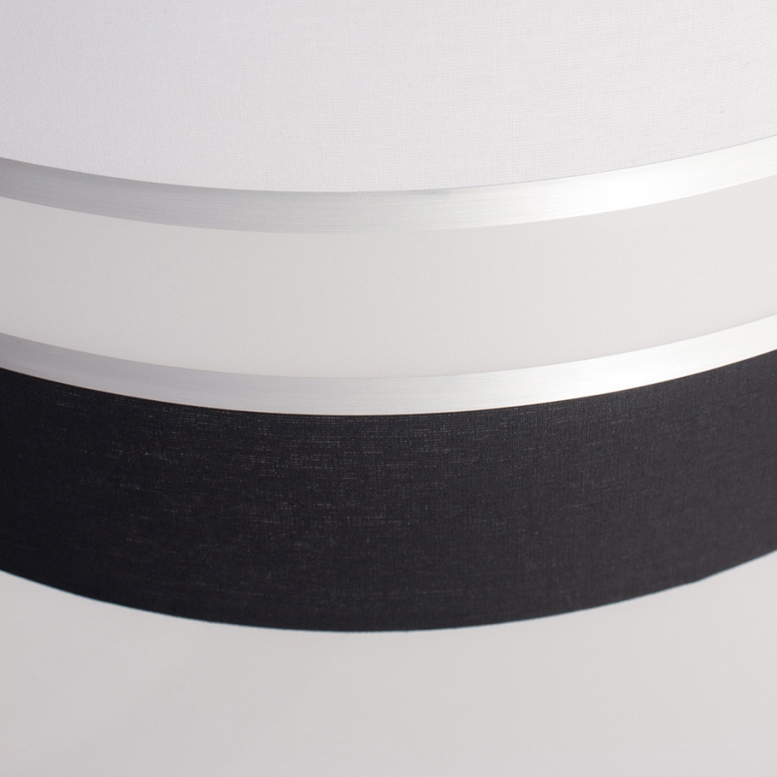 Hanglamp aan koord CORAL 1xE27/60W/230V zwart-wit