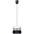 Hanglamp aan koord CORAL 1xE27/60W/230V zwart-wit