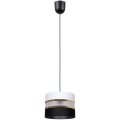 Hanglamp aan koord CORAL 1xE27/60W/230V zwart-wit