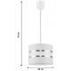 Hanglamp aan koord CORAL S 1xE27/60W/230V wit