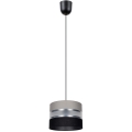 Hanglamp aan koord CORAL S 1xE27/60W/230V zwart grijs
