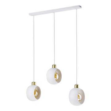 Hanglamp aan koord CYKLOP 3xE27/60W/230V wit