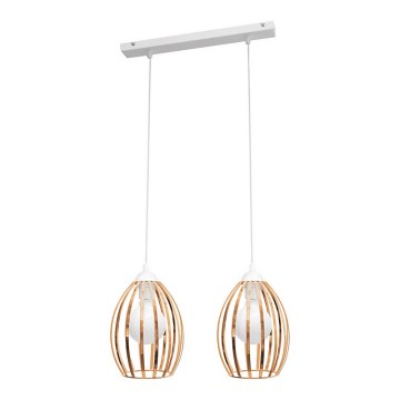 Hanglamp aan koord DALI 2xE27/15W/230V koper
