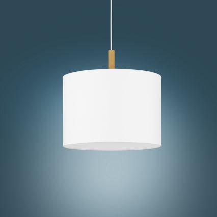 Hanglamp aan koord DEVA 1xE27/25W/230V wit