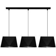 Hanglamp aan koord DIAMENT 3xE27/60W/230V zwart