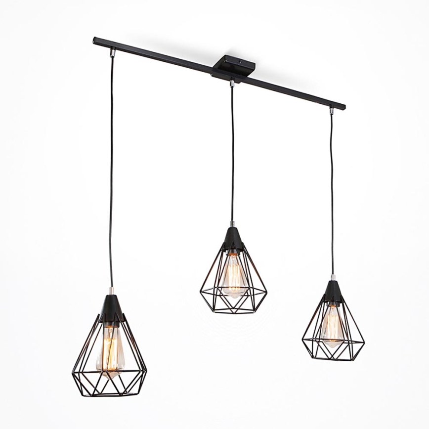 Hanglamp aan koord DIAMOND 3xE27/60W/230V 83 cm