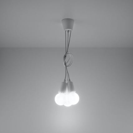 Hanglamp aan koord DIEGO 3xE27/60W/230V